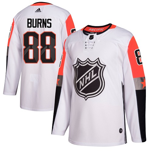 Adidas San Jose Sharks #88 Brent Burns White 2018 All-Star Pacific Division Authentic Stitched Youth Jersey Youth