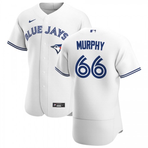 Toronto Toronto Blue Jays #66 Patrick Murphy Men's White Home 2020 Authentic Player Jersey Men's