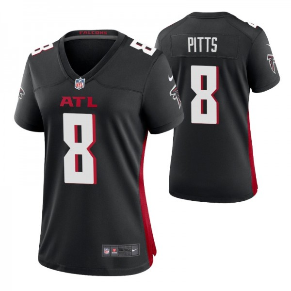 Women's Atlanta Falcons #8 Kyle Pitts Black Vapor Untouchable Limited Stitched Jersey
