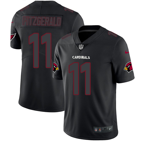 Cardinals #11 Larry Fitzgerald Black Men's Stitched Limited Rush Impact Jersey