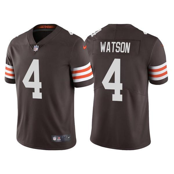 Cleveland Browns #4 Deshaun Watson Youth Brown 2020 Vapor Limited Jersey