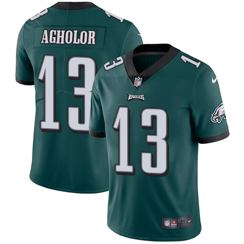 Philadelphia Eagles #13 Nelson Agholor Midnight Green Team Color Men's Stitched Vapor Untouchable Limited Jersey Men's