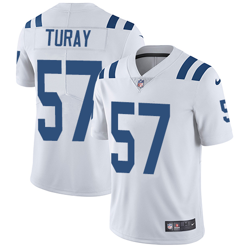 Indianapolis Colts #57 Kemoko Turay White Youth Stitched Vapor Untouchable Limited Jersey Youth