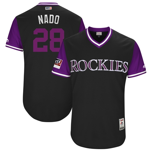 Colorado Rockies #28 Nolan Arenado Black 