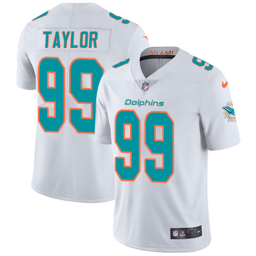 Miami Dolphins #99 Jason Taylor White Men's Stitched Vapor Untouchable Limited Jersey Men's
