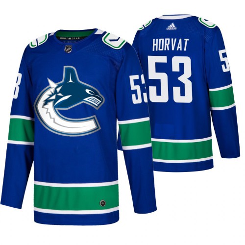 Men's Vancouver Vancouver Canucks #53 Bo Horvat Adidas Blue 2019-20 Home Authentic Jersey Men's