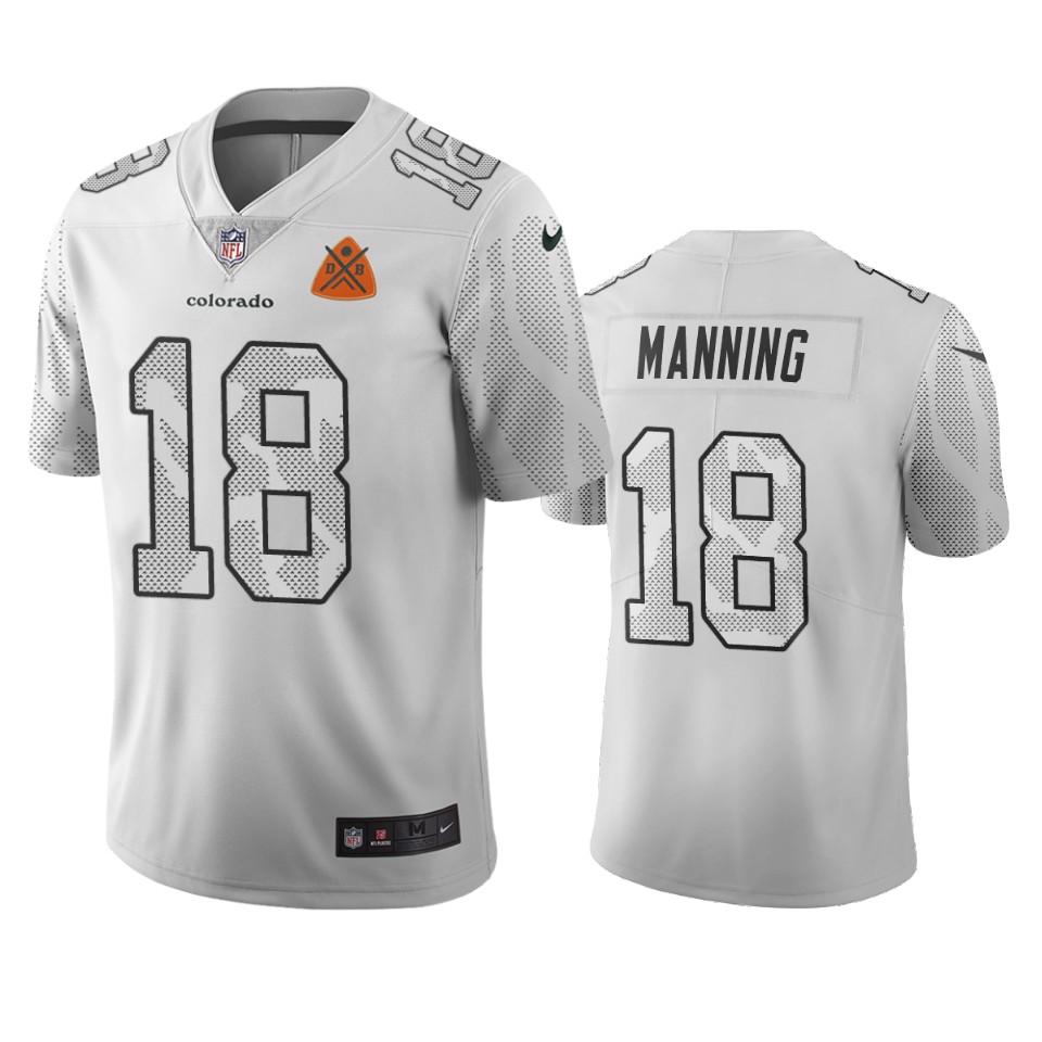 Denver Broncos #18 Peyton Manning White Vapor Limited City Edition Jersey