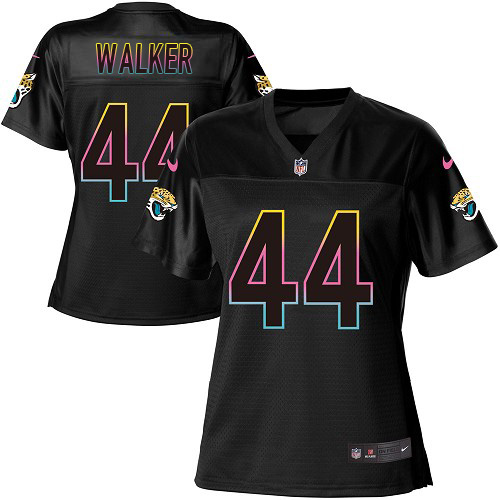 Jaguars #44 Travon Walker Black Women's Fashion Game Jersey
