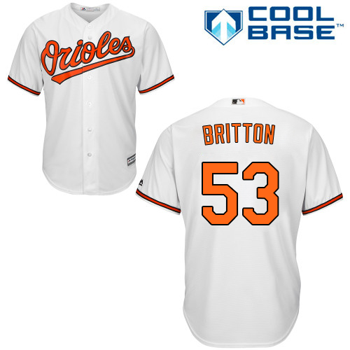 Baltimore Orioles #53 Zach Britton White Cool Base Stitched Youth Jersey Youth