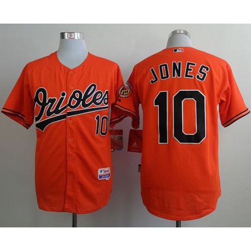 Baltimore Orioles #10 Adam Jones Orange Cool Base Stitched Jersey Men's
