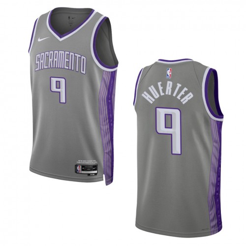 Sacramento Sacramento Kings #9 Kevin Huerter Unisex Anthracite 2022-23 Swingman Jersey - City Edition Mens