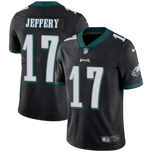 Philadelphia Eagles #17 Alshon Jeffery Black Alternate Youth Stitched Vapor Untouchable Limited Jersey Youth
