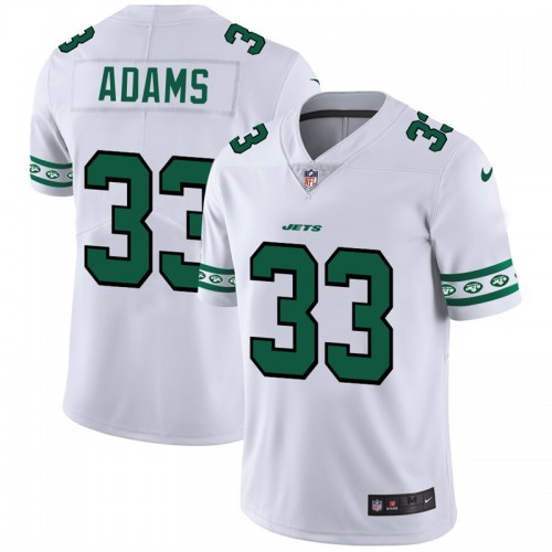 New York New York Jets #33 Jamal Adams White Team Logo Vapor Limited Jersey Men's