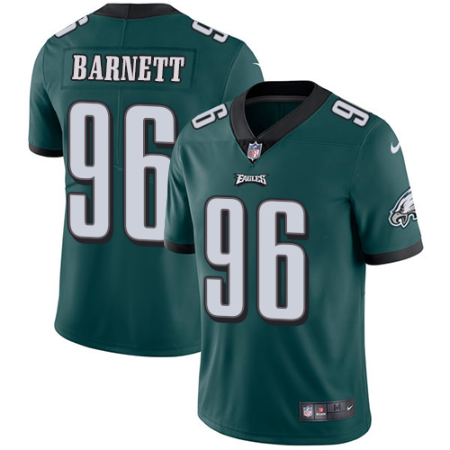 Philadelphia Eagles #96 Derek Barnett Midnight Green Team Color Youth Stitched Vapor Untouchable Limited Jersey Youth