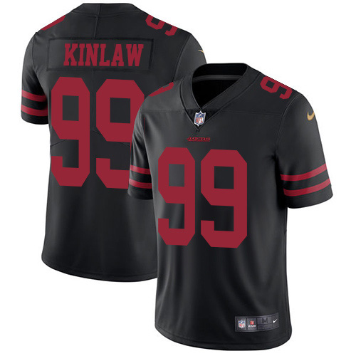 San Francisco 49ers #99 Javon Kinlaw Black Alternate Youth Stitched Vapor Untouchable Limited Jersey Youth