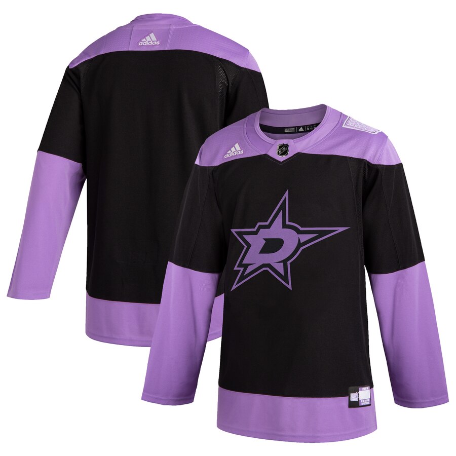 Dallas Stars Adidas Hockey Fights Cancer Practice Jersey Black