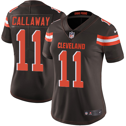 Cleveland Browns #11 Antonio Callaway Brown Team Color Women's Stitched Vapor Untouchable Limited Jersey Womens