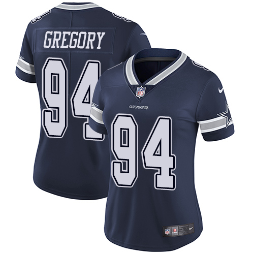 Dallas Cowboys #94 Randy Gregory Navy Blue Team Color Women's Stitched Vapor Untouchable Limited Jersey Womens