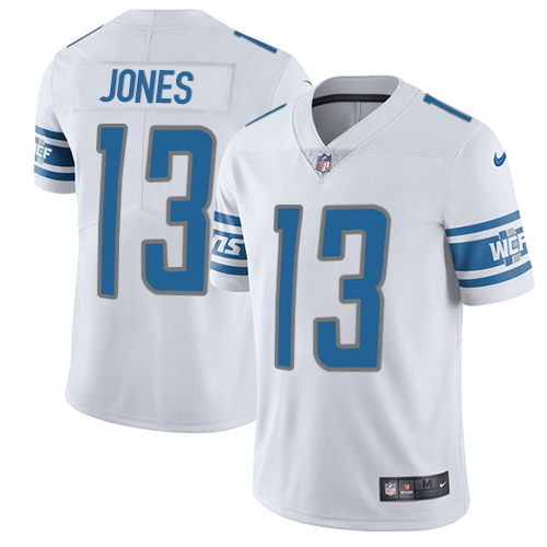 Detroit Lions #13 T.J. Jones White Youth Stitched Vapor Untouchable Limited Jersey Youth