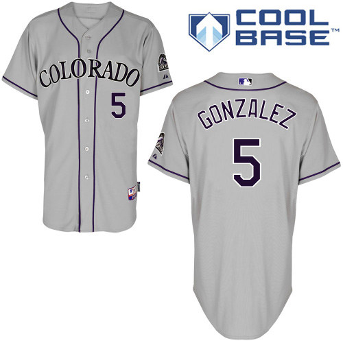 Colorado Rockies #5 Carlos Gonzalez Grey Cool Base Stitched Youth Jersey Youth