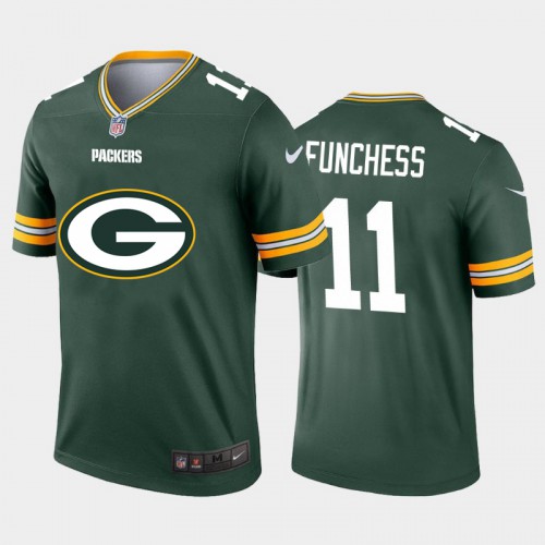 Green Bay Green Bay Packers #11 Devin Funchess Green Men's Big Team Logo Vapor Limited Jersey Men's