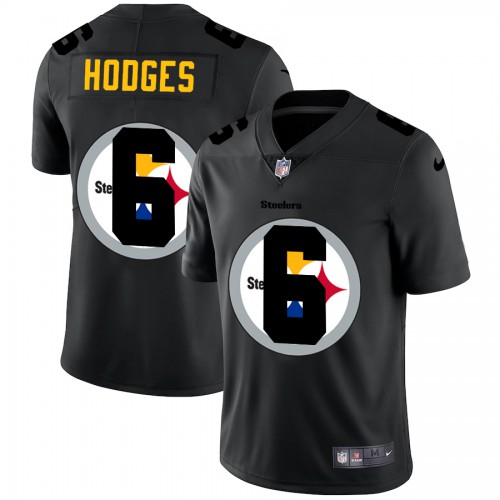 Pittsburgh Pittsburgh Steelers #6 Devlin Hodges Men's Team Logo Dual Overlap Limited Jersey Black Men's
