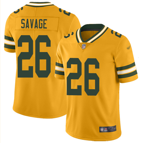 Packers #26 Darnell Savage Gold Men's Stitched Limited Inverted Legend Jersey
