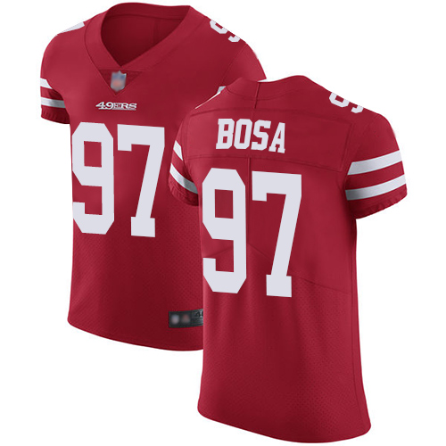 49ers #97 Nick Bosa Red Team Color Men's Stitched Vapor Untouchable Elite Jersey