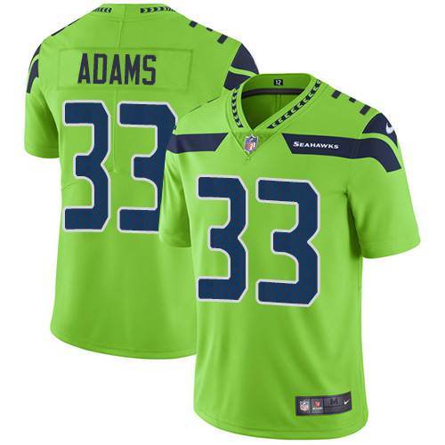 Seahawks #33 Jamal Adams Green Youth Stitched Limited Rush Jersey