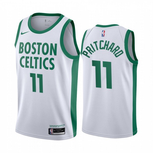 Boston Celtics #11 Payton Pritchard White Youth Swingman 2020-21 City Edition Jersey Youth
