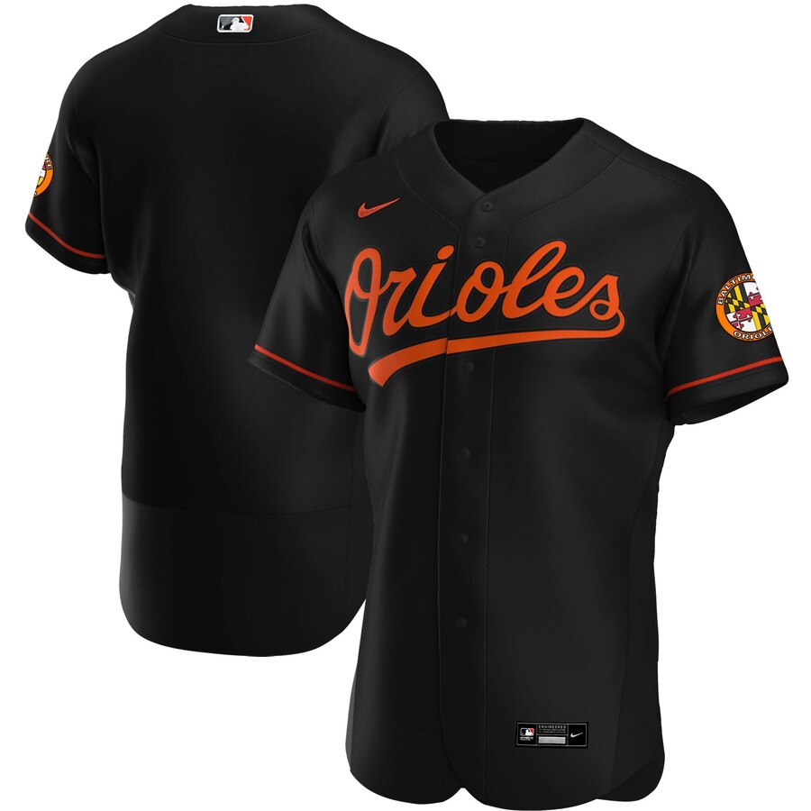 Baltimore Orioles Men's Black Alternate 2020 Authentic Official Team Jersey