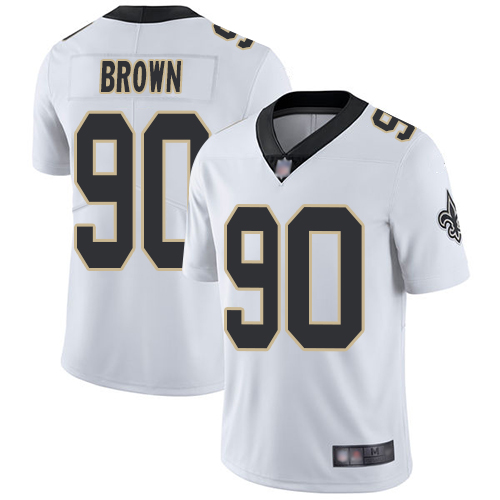 New Orleans Saints #90 Malcom Brown White Youth Stitched Vapor Untouchable Limited Jersey Youth