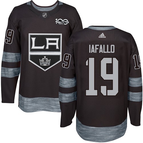 Adidas Los Angeles Kings #19 Alex Iafallo Black 1917-2017 100th Anniversary Stitched Jersey Men's