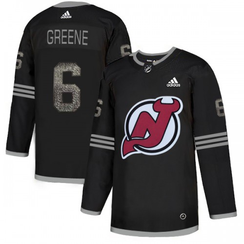 Adidas New Jersey Devils #6 Andy Greene Black Authentic Classic Stitched Jersey Men's