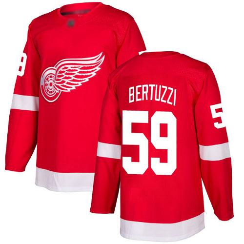 Adidas Detroit Red Wings #59 Tyler Bertuzzi Red Home Authentic Stitched Jersey Men's
