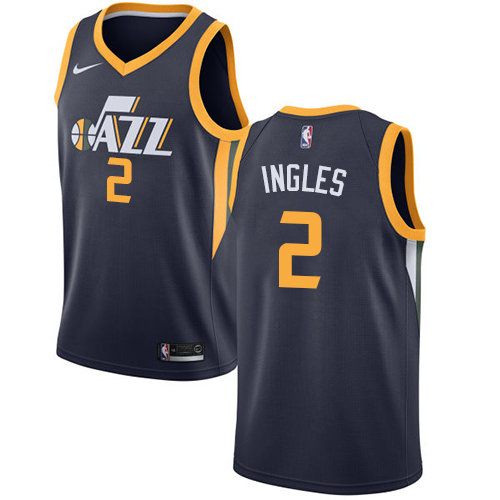 Utah Jazz #2 Joe Ingles Navy Womens Swingman Icon Edition Jersey Womens