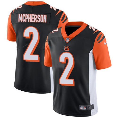 Bengals #2 Evan McPherson Black Team Color Youth Stitched Vapor Untouchable Limited Jersey