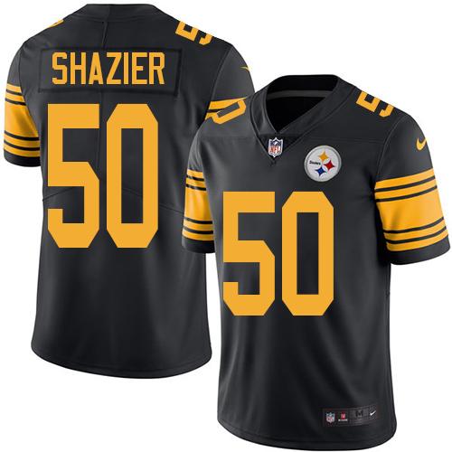 Pittsburgh Steelers #50 Ryan Shazier Black Youth Stitched Limited Rush Jersey Youth