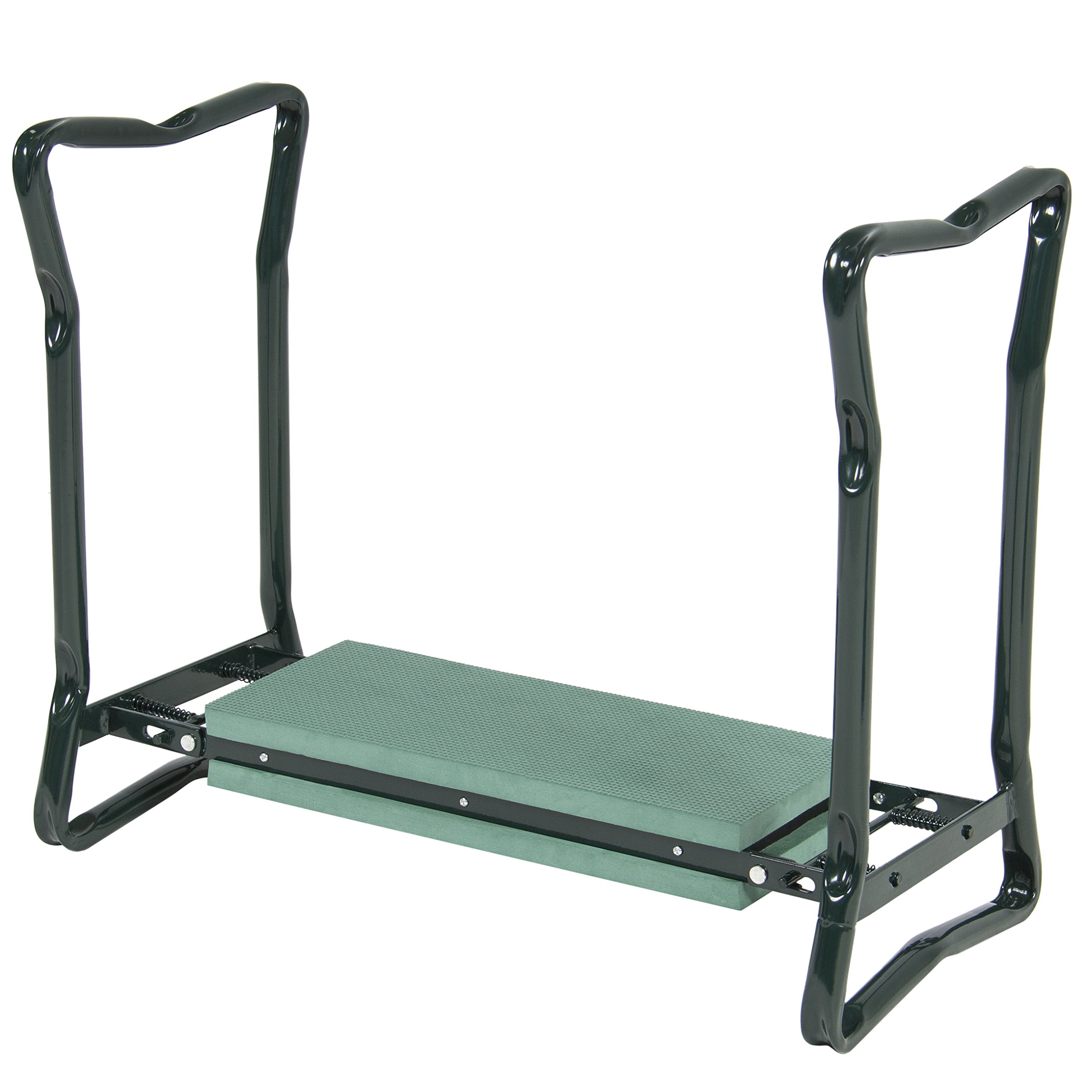 testBest Choice Products Foldable Garden Kneeler and Seat With Bonus Tool Pouch Portable Stool EVA Pad