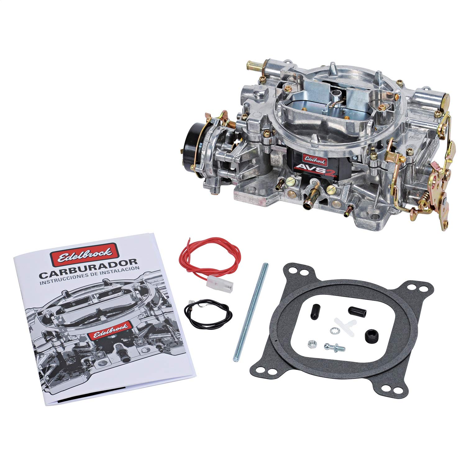testEdelbrock 1906 AVS2 Carburetor 650 CFM With Electric Choke, Satin Finish