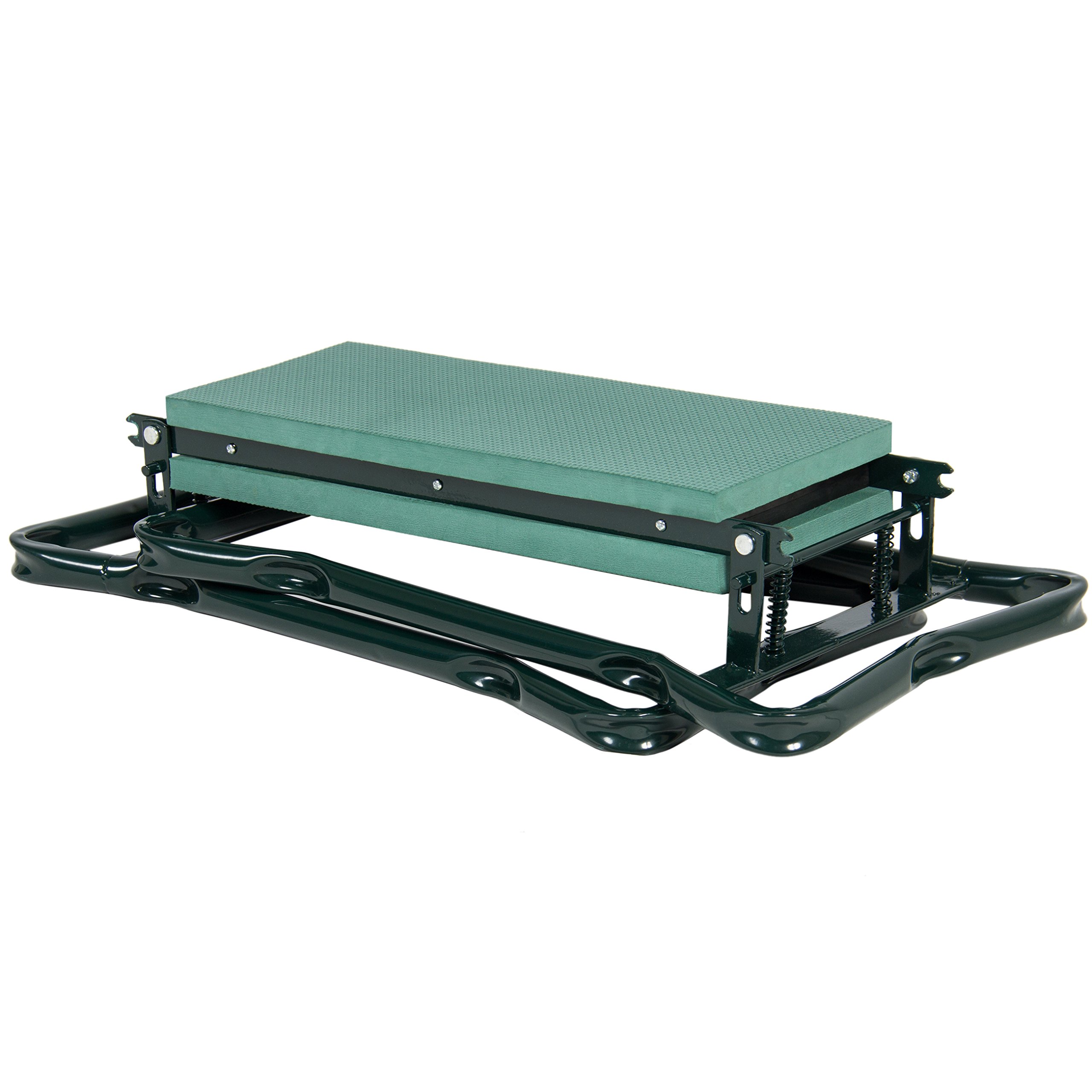 testBest Choice Products Foldable Garden Kneeler and Seat With Bonus Tool Pouch Portable Stool EVA Pad