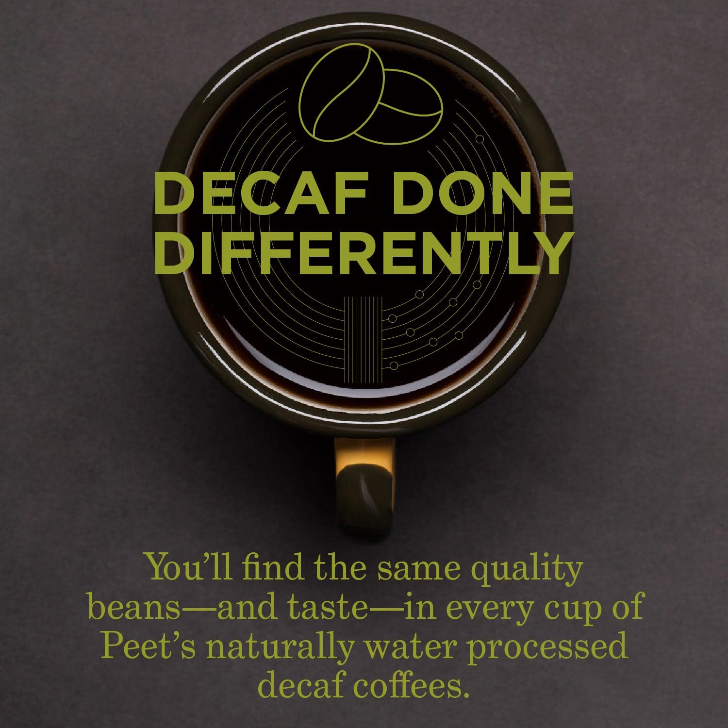 testPeet's Coffee, Dark Roast Decaffeinated Coffee K-Cup Pods for Keurig Brewers - Decaf House Blend 88 Count (4 Boxes of 22 K-Cup Pods)