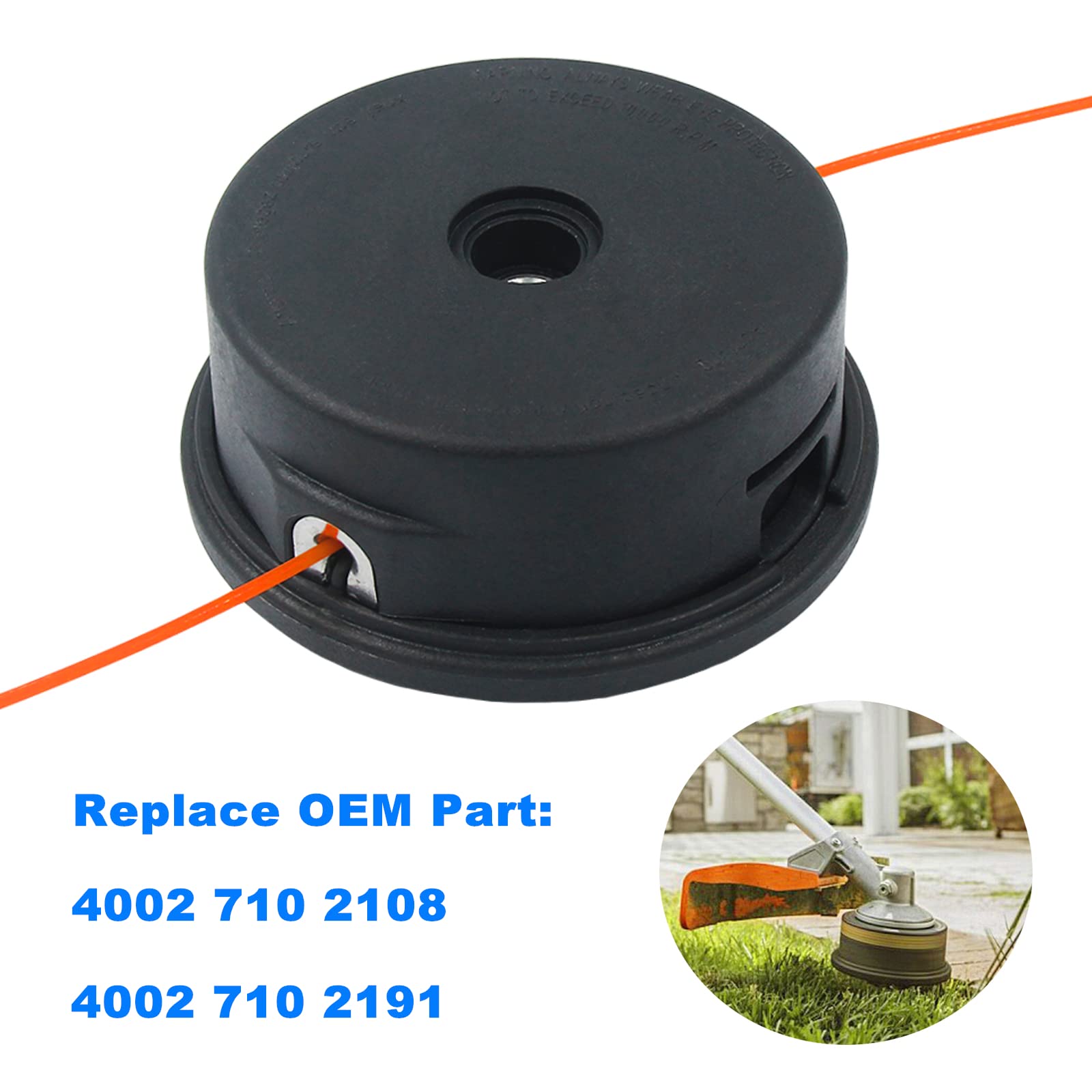 testAILEETE 25-2 Bump Feed Trimmer Head 4002 710 2108 for Stihl FS55 FS55R FS56 FS56RC FS70 FS70R FS80 FS85 FS90 FS90R FS91R FS94R FS100RX FS110 FS111RX FS120 FS130 FS131 FS240, Replaces 4002 710 2191