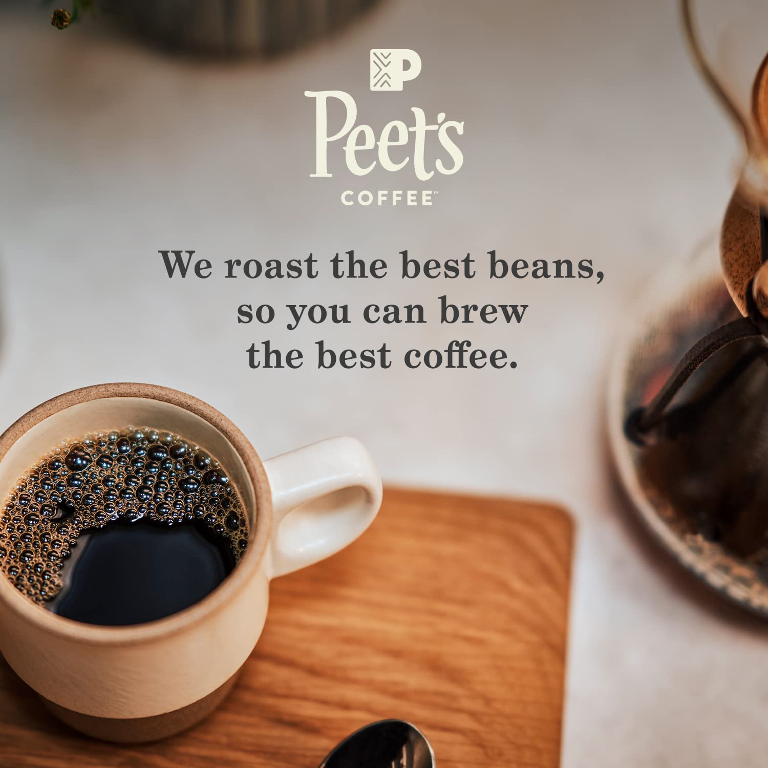 testPeet's Coffee, Dark Roast Decaffeinated Coffee K-Cup Pods for Keurig Brewers - Decaf House Blend 88 Count (4 Boxes of 22 K-Cup Pods)